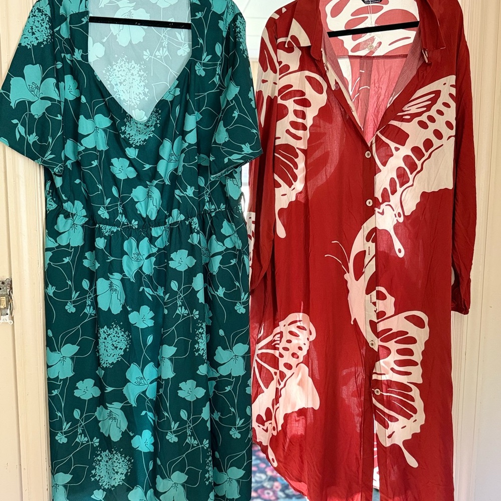 Bundle! Plus Size 22 Midi Multipurpose BloomChic Dresses NWOT